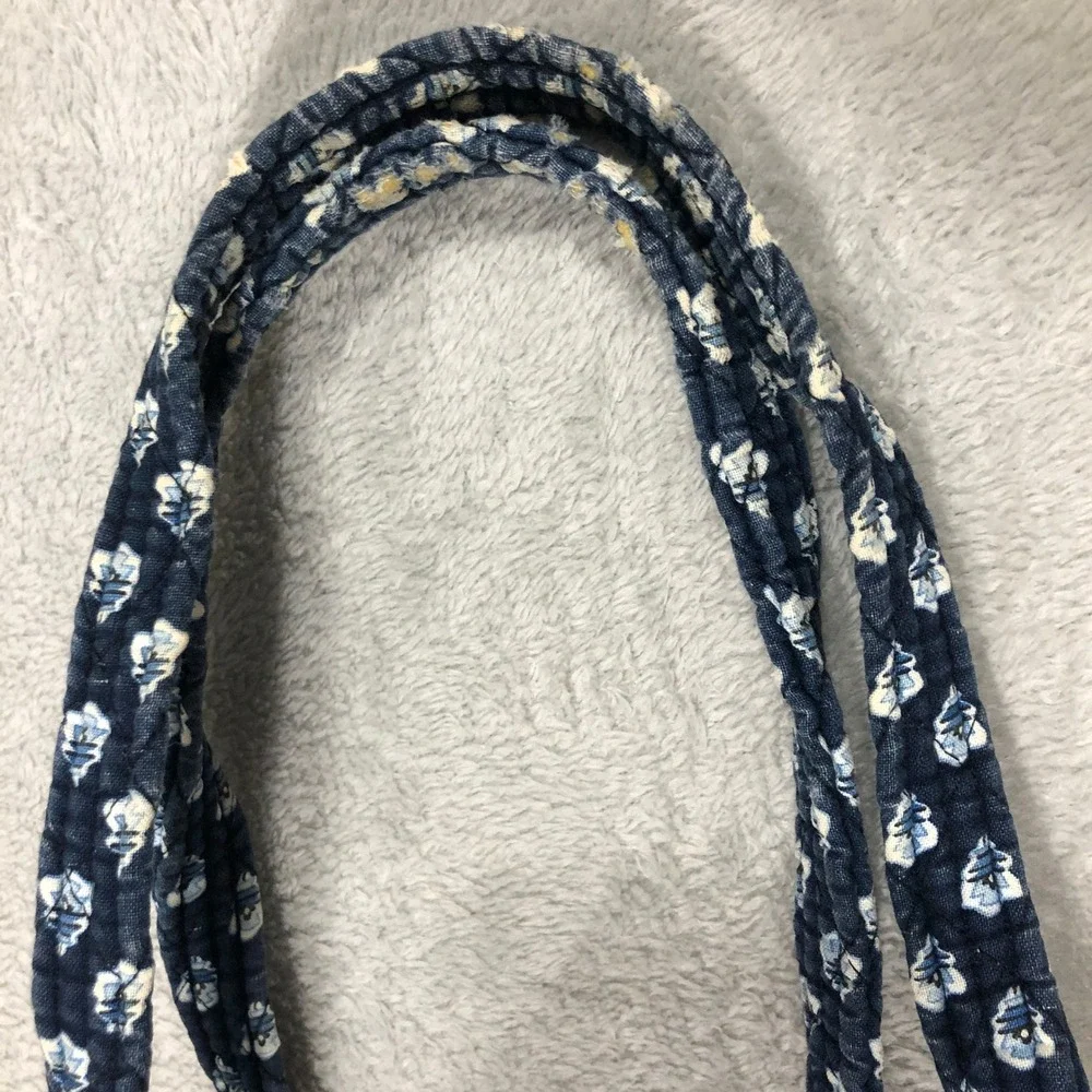 Vera Bradley Tote Bag Quilted Blue‎ Paisley Shoulder Bag Purse